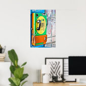 Gebogen en Linkerachter fotoafdrukken Poster (Thuiskantoor)