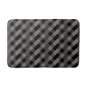 Gebogen geometrisch tegelpatroon badmat