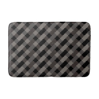 Gebogen geometrisch tegelpatroon badmat