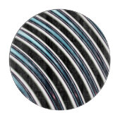 gebogen lijnen sluiten een fractal op snijplank (Voorkant)