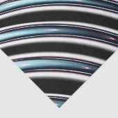 gebogen lijnen sluiten een fractal op tissuepapier (Detail)