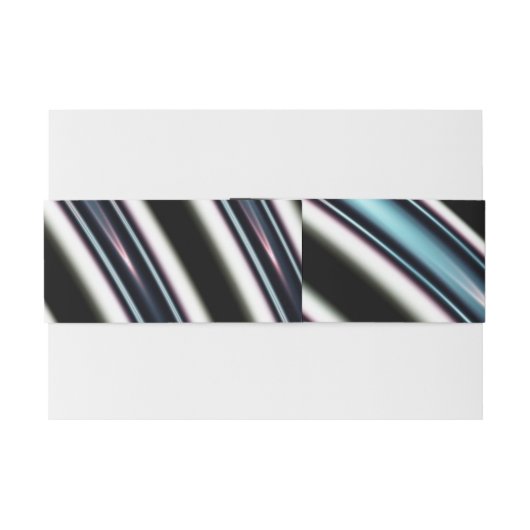 gebogen lijnen sluiten een fractal op uitnodigingen wikkel (Achterkant Voorbeeld)