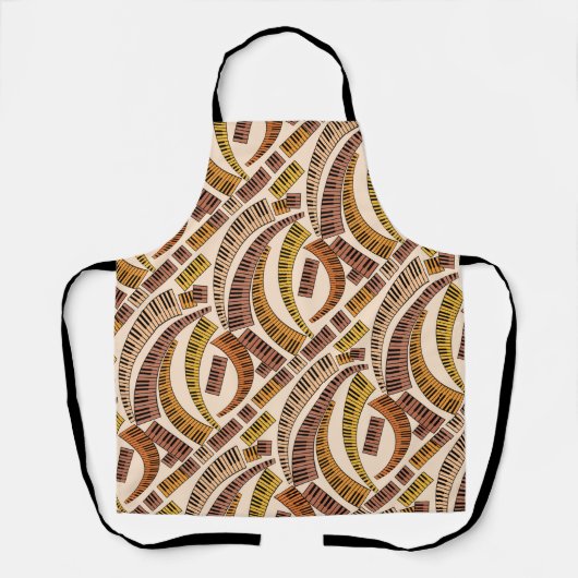 Gebogen Piano Keys Schort (Voorkant)