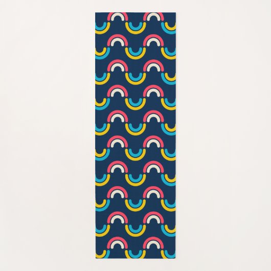 gebogen regenboog yogamat (Voorkant)
