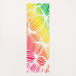 gebogen regenbooglijnen yogamat