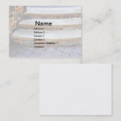 gebogen stenen treden visitekaartje (Voorkant / Achterkant)