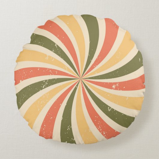  gebogen stralen rond kussen (Voorkant)