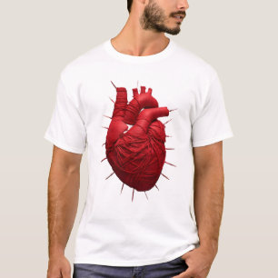 "Gebonden Hart" Anatomie Kunst Grafische T-shirt –