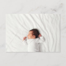 Geboorte aankondiging foto bijlage Kaart