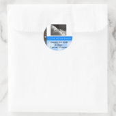 Geboorte aankondiging sticker BOY (Tas)