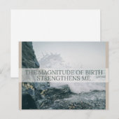 Geboorte Bevestiging Kaart (Voorkant / Achterkant)