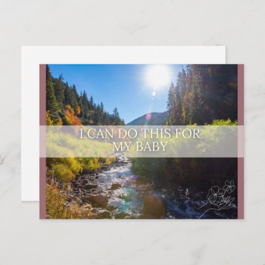 Geboorte Bevestiging Kaart (Voorkant / Achterkant)