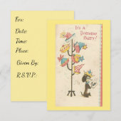  geboorte-Dog-uitnodiging Kaart (Voorkant / Achterkant)