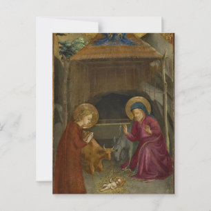Geboorte door Fra Angelico Briefkaart