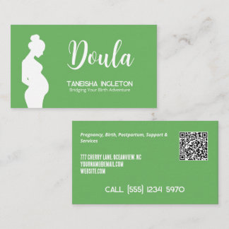 Geboorte Doula Aangepaste QR Visitekaartje