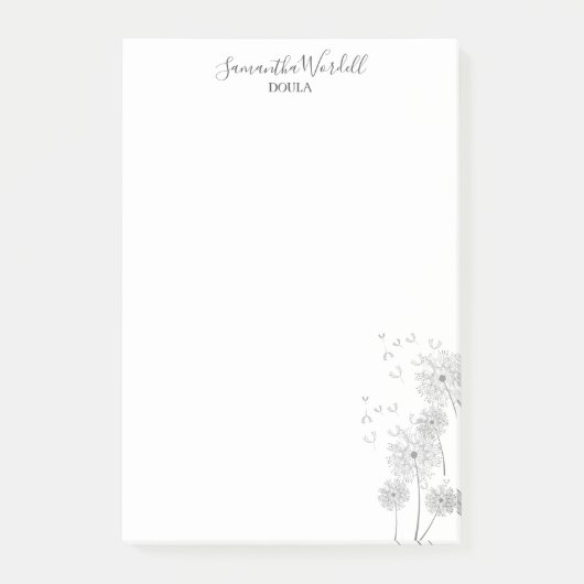 Geboorte doula of vroedvrouw post-it® notes (Voorkant)