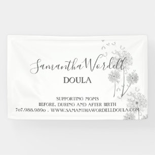 Geboorte Doula vroedvrouw bevalling coach promotie Spandoek