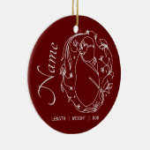 Geboorte Feiten Aangepaste Ornament (Rechts)