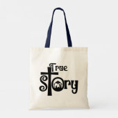 Geboorte Glas in lood Jesus True Story Tote Bag (Achterkant)