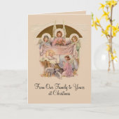  Geboorte Jezus met de Engelen Kaart (Gele Bloem)