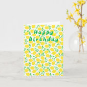Geboorte Kaart Gele Citroen (Gele Bloem)