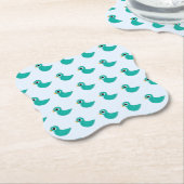 geboorte kartonnen onderzetters (Gekanteld)