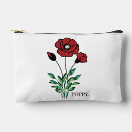 Geboorte Maand Bloem Augustus Poppy Etui