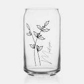 Geboorte Maand Bloem December Holly Berry Bruidsme Blikvorm Glas (Voorkant)