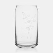 Geboorte Maand Bloem December Holly Berry Bruidsme Blikvorm Glas (Achterkant)