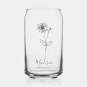 Geboorte Maand Bloemen Februari Primrose Bruidsmei Blikvorm Glas (Voorkant)