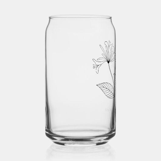 Geboorte Maand Bloemen Juni kamperfoelie Bruidsmei Blikvorm Glas (Rechts)