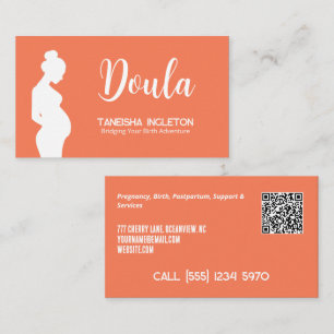 Geboorte & Postpartum Doula Custom QR Visitekaartje