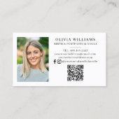 Geboorte & postpartum Doula foto QR-code Visitekaartje (Achterkant)