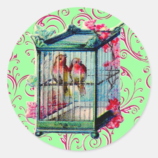 geboorte ronde sticker (Voorkant)