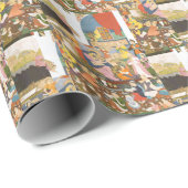 Geboorte scène in Indiase stijl Cadeaupapier (Rol Hoek)