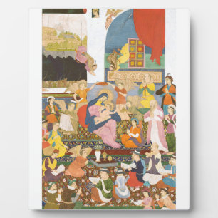 Geboorte scène in Indiase stijl Fotoplaat