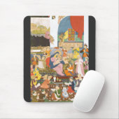 Geboorte scène in Indiase stijl Muismat (Met muis)