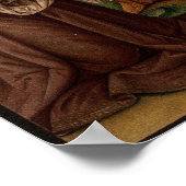 Geboorte van Christus Christelijke Kerst Poster (Hoek)