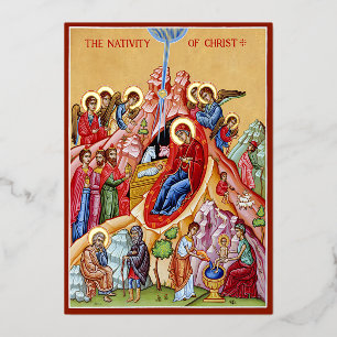 Geboorte van Christus Folie Uitnodiging