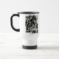 Geboorte van de Wolven Retro Art Reis Mok