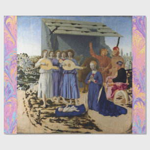 GEBOORTE VAN JESUS, ENGELEN door PIERO DELLA FRANC Cadeaupapier