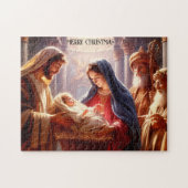 Geboorte van Jezus Christus Kerstpuzzel Legpuzzel (Horizontaal)