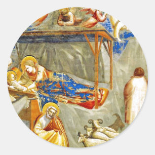 Geboorte van Jezus Ronde Sticker