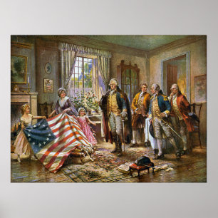 Geboorte van Old Glory Poster