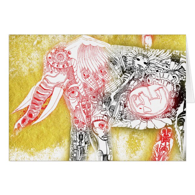 geboorte van olifant (Voorkant Horizontaal)