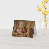 Geboorte van Oude Glorie - Edward Moran (1917) Kaart (Gele Bloem)