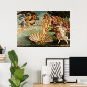 geboorte van Venus Botticelli Poster (Thuiskantoor)