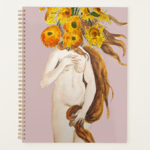 geboorte van Venus en zonnebloem Planner