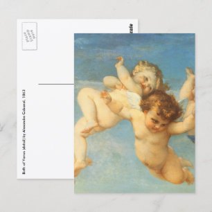 Geboorte van Venus, engelen detail door Alexandre Briefkaart
