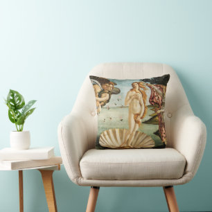 Geboorte van Venus schilderij Kussen